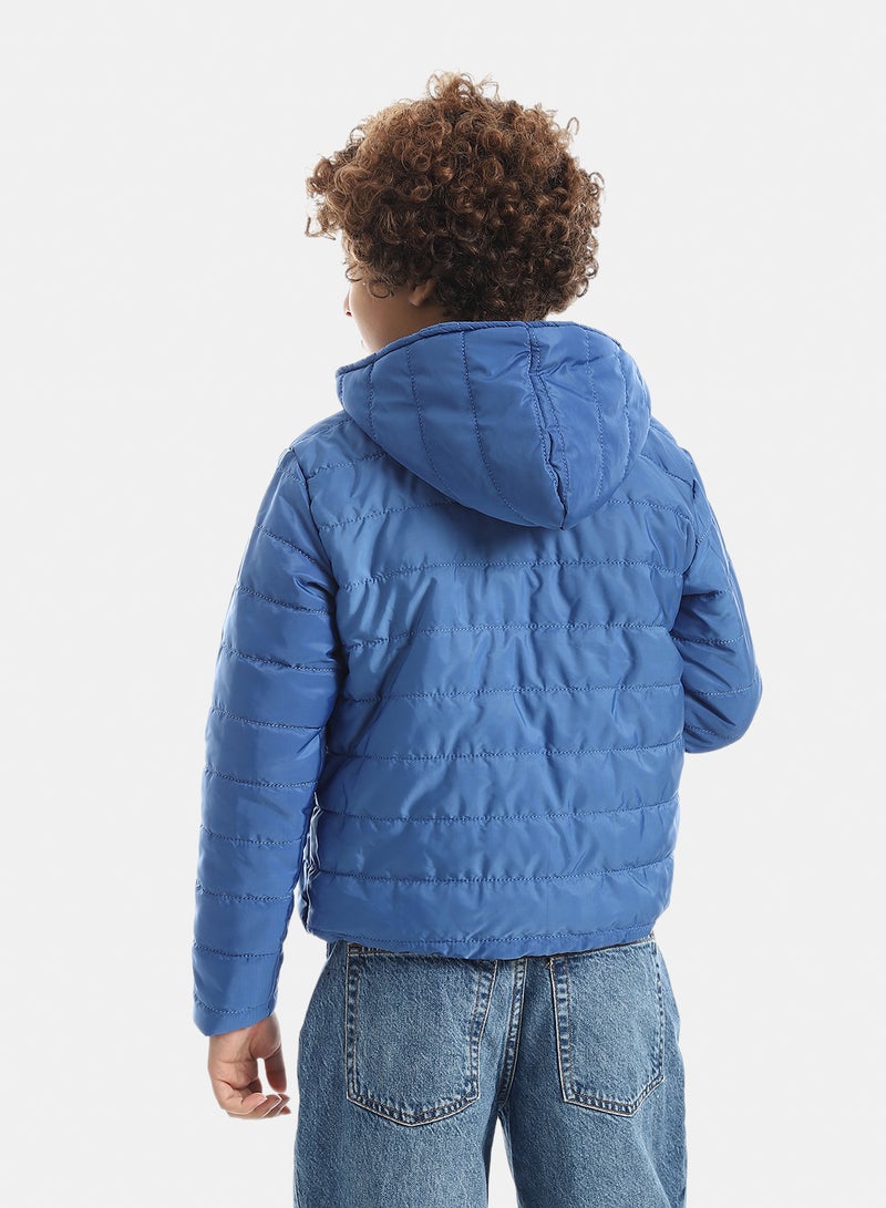 Andora Boy’s Casual Hooded Jacket_Royal Blue - Image 3